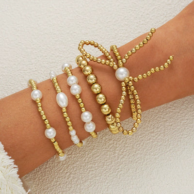 Chic Bow Beaded Stack-Authentically Radd Women's Online Boutique in Endwell, New York