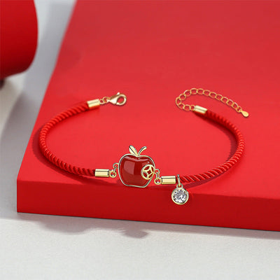 Corded Apple Bracelet-Authentically Radd Women's Online Boutique in Endwell, New York
