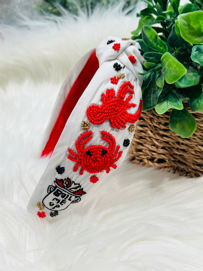 Crawfish Boil Beaded Headband-Authentically Radd Women's Online Boutique in Endwell, New York