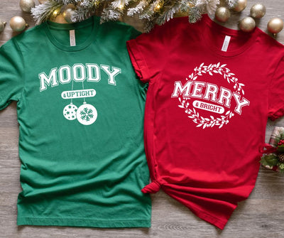 Matching Merry and Moody Graphic Tee-Womens-Authentically Radd Women's Online Boutique in Endwell, New York