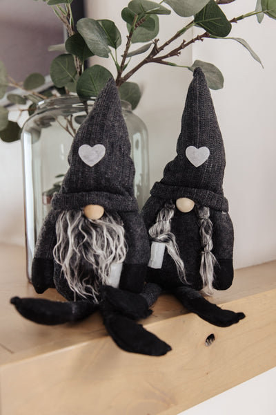 Coffee Lover Gnomes Set of 2 in Charcoal-Home & Decor-Authentically Radd Women's Online Boutique in Endwell, New York