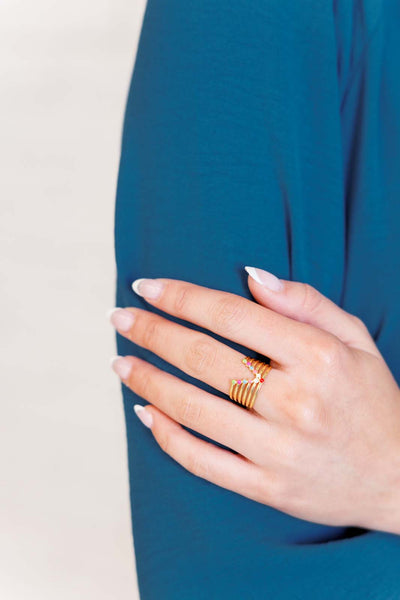 Color In The Lines Ring-Accessories-Authentically Radd Women's Online Boutique in Endwell, New York