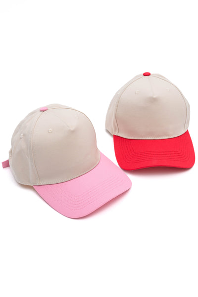 Come Hither Two Tone Canvas Cap Set-Accessories-Authentically Radd Women's Online Boutique in Endwell, New York
