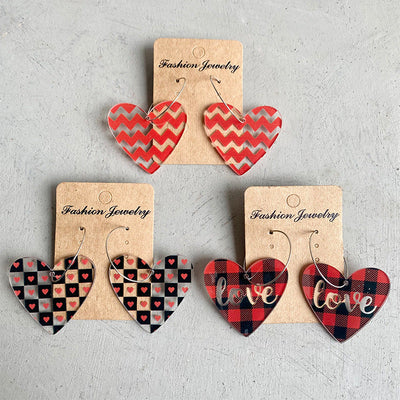 *RTS* Acrylic Heart Earrings-Authentically Radd Women's Online Boutique in Endwell, New York