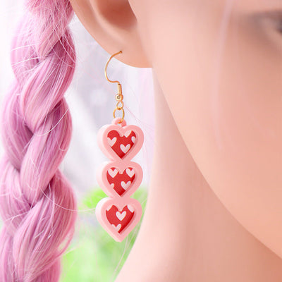 Acrylic Heart Dangles-Authentically Radd Women's Online Boutique in Endwell, New York