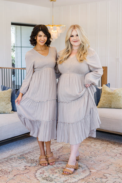 Easy Come, Easy Go Tiered Midi Dress-Dresses-Authentically Radd Women's Online Boutique in Endwell, New York