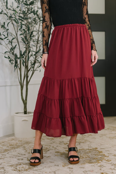 Easy Pick Tiered Maxi Skirt-Womens-Authentically Radd Women's Online Boutique in Endwell, New York
