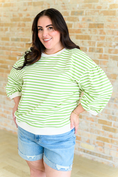 Enrichment Time Striped Top-Tops-Authentically Radd Women's Online Boutique in Endwell, New York