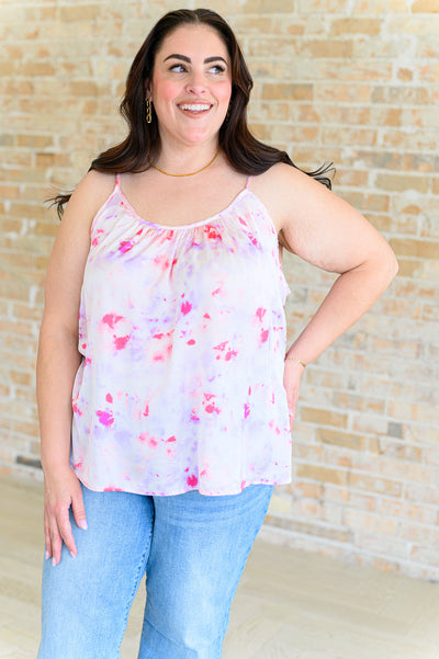 Everything is Fine Floral Camisole-Tops-Authentically Radd Women's Online Boutique in Endwell, New York