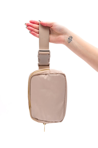 Everywhere I Go Crossbody Belt Bag in Khaki-Accessories-Authentically Radd Women's Online Boutique in Endwell, New York