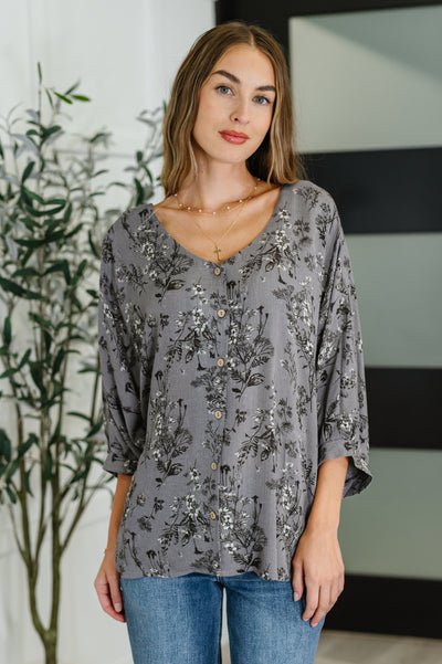 Falling in Deep Crinkle Woven Blouse Dune Grey-Womens-Authentically Radd Women's Online Boutique in Endwell, New York