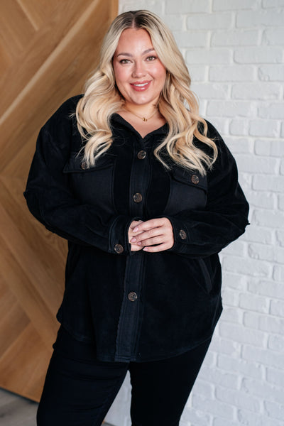 Fantastic in Fleece Jacket in Black-Layers-Authentically Radd Women's Online Boutique in Endwell, New York