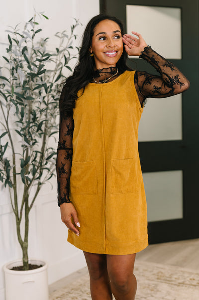 Feeling That Way Corduroy Dress-Womens-Authentically Radd Women's Online Boutique in Endwell, New York