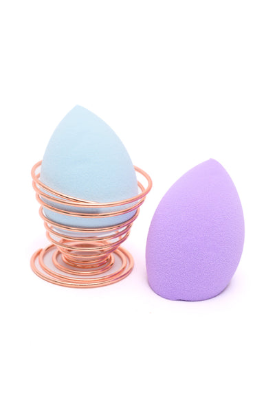 Flawless Finish Makeup Sponge Set in Purple-Health & Beauty-Authentically Radd Women's Online Boutique in Endwell, New York