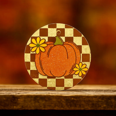 Checkered Pumpkin Freshie-Authentically Radd Women's Online Boutique in Endwell, New York