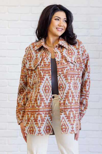 Gather Round Aztec Shacket-Layers-Authentically Radd Women's Online Boutique in Endwell, New York