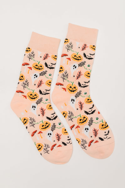 Ghouls Night In Quarter Socks-Womens-Authentically Radd Women's Online Boutique in Endwell, New York