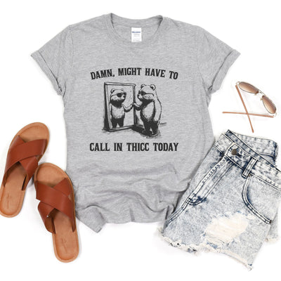 PREORDER: Call in Thicc Graphic Tee-Womens-Authentically Radd Women's Online Boutique in Endwell, New York