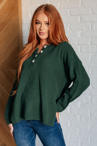 Good Afternoon Henley Sweater-Tops-Authentically Radd Women's Online Boutique in Endwell, New York