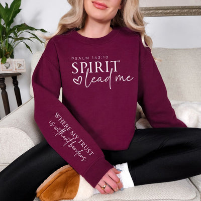 Spirit Lead Me Graphic Sweatshirt in Four Colors-Preorder-Authentically Radd Women's Online Boutique in Endwell, New York