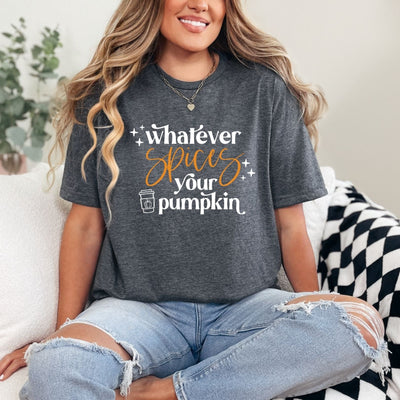 Whatever Spices Your Pumpkin Graphic Tee-Womens-Authentically Radd Women's Online Boutique in Endwell, New York