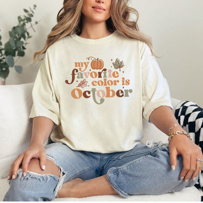 My Favorite October Graphic Tee-Womens-Authentically Radd Women's Online Boutique in Endwell, New York