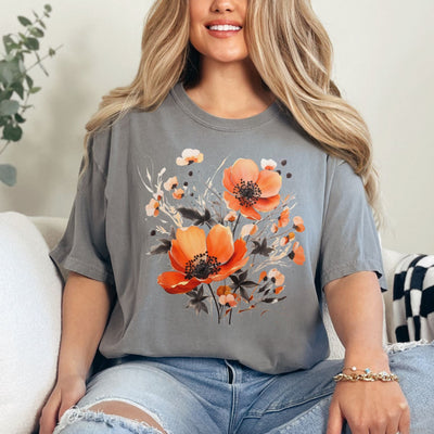 Fall Floral Graphic Tee-Womens-Authentically Radd Women's Online Boutique in Endwell, New York