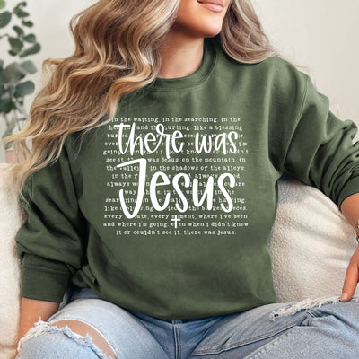 There Was Jesus Graphic Sweatshirt-Womens-Authentically Radd Women's Online Boutique in Endwell, New York