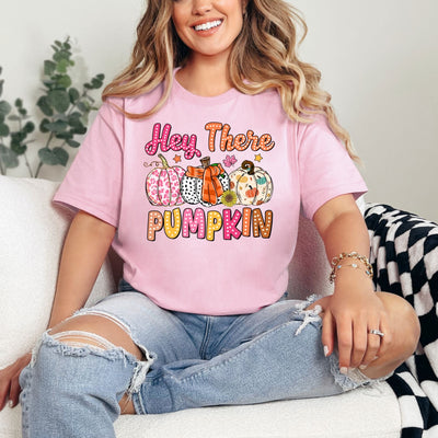 Hey There Pumpkin Graphic Tee-Womens-Authentically Radd Women's Online Boutique in Endwell, New York