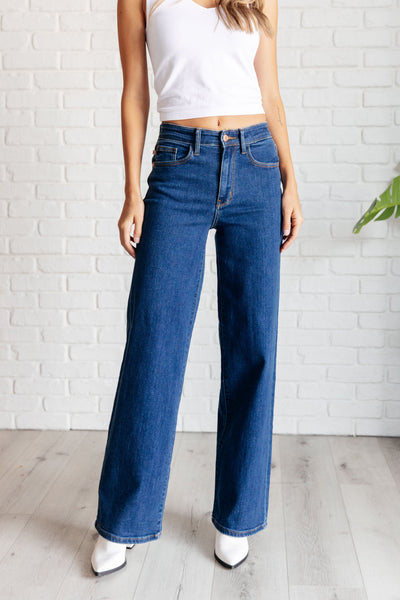 Hazel High Rise Vintage Wide Leg Jeans-Denim-Authentically Radd Women's Online Boutique in Endwell, New York