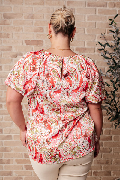 Hello, It's Me Paisley Blouse-Tops-Authentically Radd Women's Online Boutique in Endwell, New York