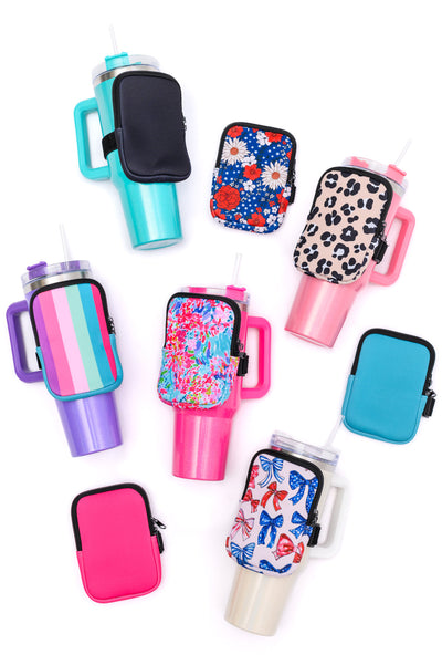 Tumbler Zip Pouch Sets in Assorted Colors-Accessories-Authentically Radd Women's Online Boutique in Endwell, New York