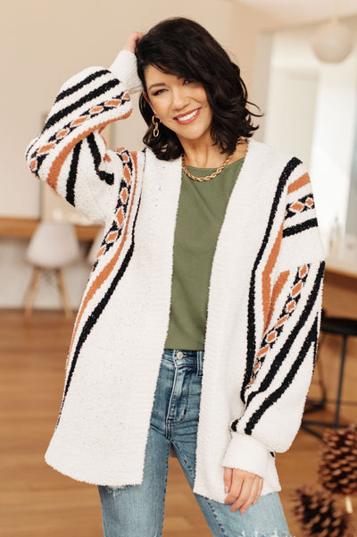 Holding On Aztec Print Cardigan-Layers-Authentically Radd Women's Online Boutique in Endwell, New York
