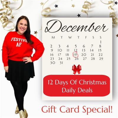 12 days of Christmas gift cards-Authentically Radd Women's Online Boutique in Endwell, New York