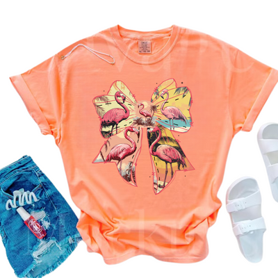 Bow flamingo-Authentically Radd Women's Online Boutique in Endwell, New York