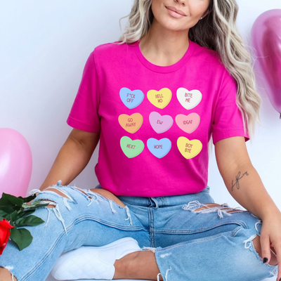 Snarky convo hearts-Authentically Radd Women's Online Boutique in Endwell, New York