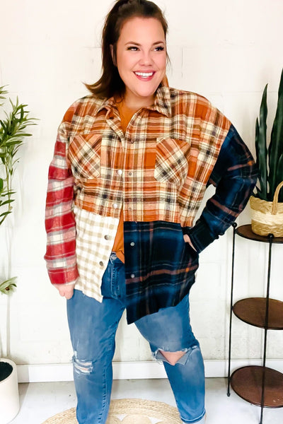 Plaid Fusion Shacket-Authentically Radd Women's Online Boutique in Endwell, New York