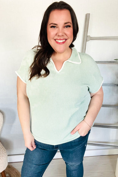 Weekend Ready Waffle Knit Top-Authentically Radd Women's Online Boutique in Endwell, New York