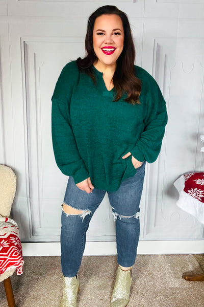 Lock Eyes Sweater in Emerald-Authentically Radd Women's Online Boutique in Endwell, New York