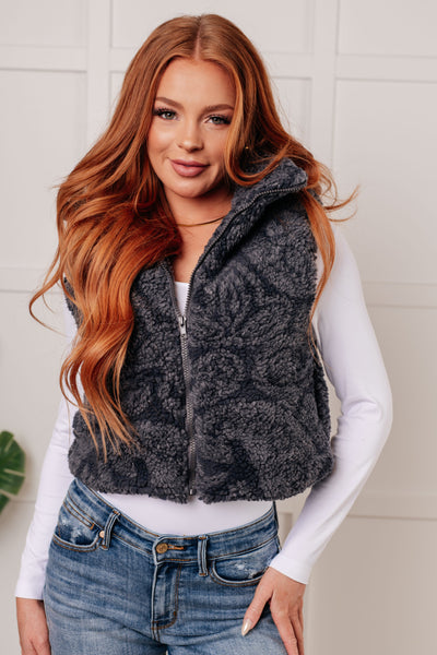 Just One More Layer Paisley Sherpa Print Vest-Layers-Authentically Radd Women's Online Boutique in Endwell, New York