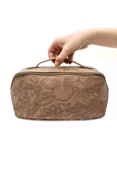 Life In Luxury Large Capacity Cosmetic Bag in Cream-Accessories-Authentically Radd Women's Online Boutique in Endwell, New York