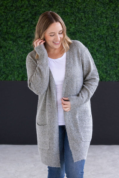 Madison Cozy Cardigan - Stormy Clouds-Authentically Radd Women's Online Boutique in Endwell, New York