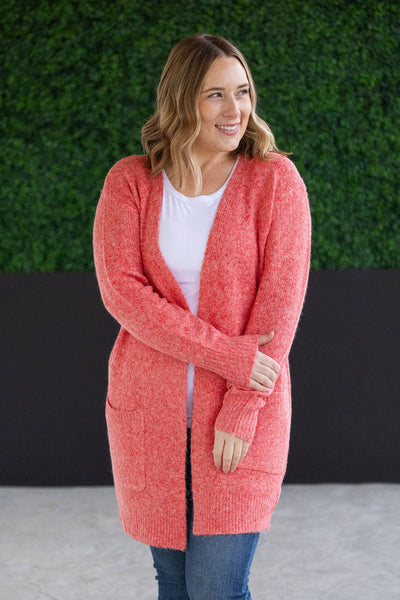 Madison Cozy Cardigan - Cherry Blush-Authentically Radd Women's Online Boutique in Endwell, New York