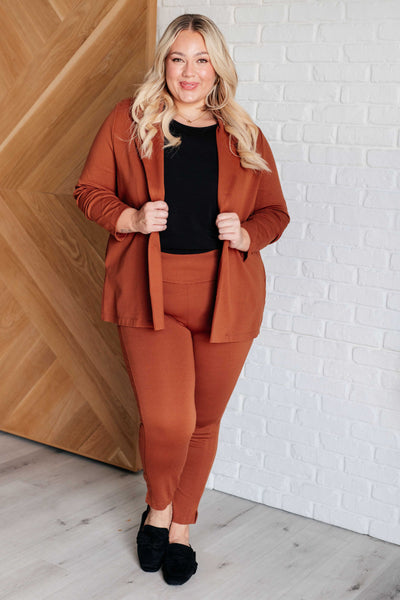 Magic 3/4 Blazer in Rust-Layers-Authentically Radd Women's Online Boutique in Endwell, New York