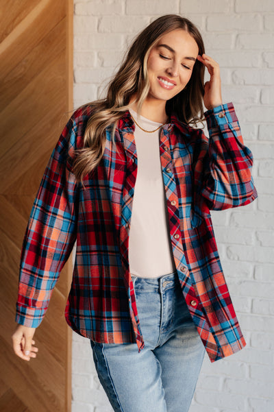 Make it Make Sense Plaid Button Up-Tops-Authentically Radd Women's Online Boutique in Endwell, New York