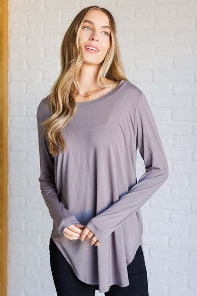 Me Time Long Sleeve Top-Tops-Authentically Radd Women's Online Boutique in Endwell, New York