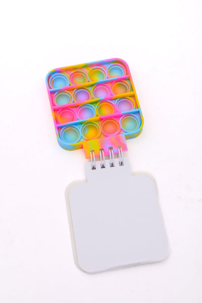 Mini Pop It Notebook in Rainbow-Kids-Authentically Radd Women's Online Boutique in Endwell, New York