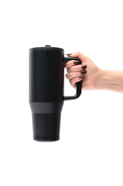 No Spill 40oz Tumbler in Black-Home-Authentically Radd Women's Online Boutique in Endwell, New York