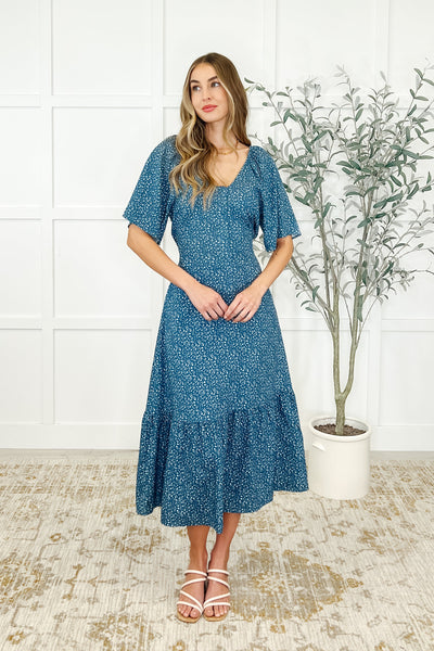 Olive Dress in Blue Vineyard-Womens-Authentically Radd Women's Online Boutique in Endwell, New York