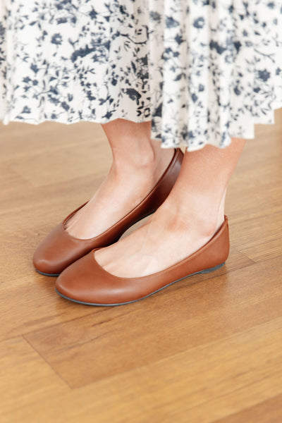 On Your Toes Ballet Flats in Camel-Shoes-Authentically Radd Women's Online Boutique in Endwell, New York